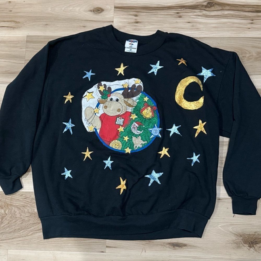 Vintage 1993 Homemade Christmas Sweatshirt Women’s 2XL